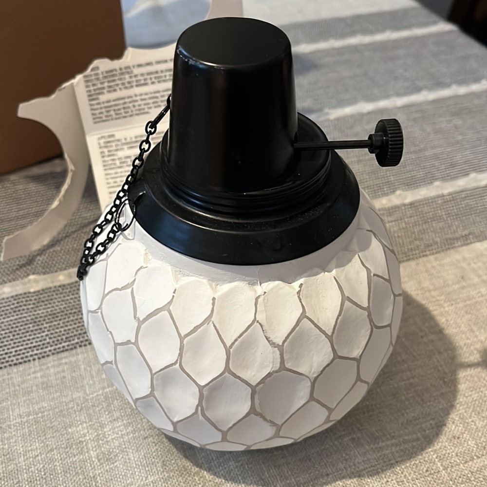 Tiki Table Torch. Selling as is. See pictures for defects